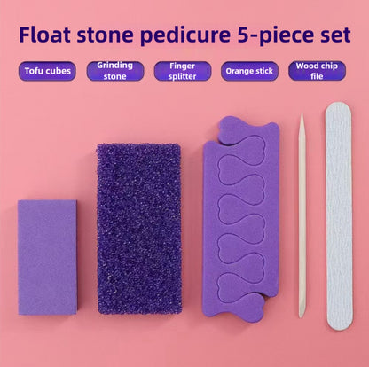 Float stone pedicure 5-piece set/bag（mp-0003）